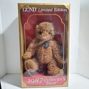 NIB vtg GUND Limited Edition Collector's Bear 1987